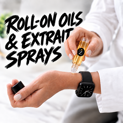 Zamoori roll-on perfume oil application