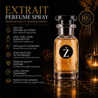 Zamoori Extrait perfume spray infographic
